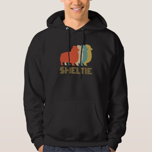 Sheltie Shetland Sheepdog Breed Hondenliefhebbers  Hoodie (Voorkant)