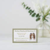 Sheltie Shetland Sheepdog Bust Visitekaartje (Staand voorkant)