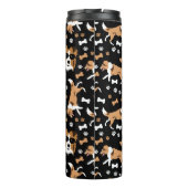 Sheltie Shetland Sheepdog Collie Pattern Pawprint Thermosbeker (Achterkant)