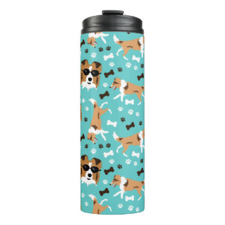 Sheltie Shetland Sheepdog Collie Pattern Pawprint Thermosbeker