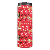 Sheltie Shetland Sheepdog Collie Pattern Pawprint Thermosbeker (Achterkant)