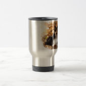 Sheltie Shetland Sheepdog kunstschilderij Reisbeker (Center)