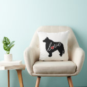 Sheltie (Shetland Sheepdog) Love Kussen (Stoel)