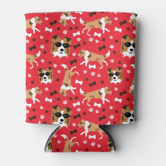 Sheltie Shetland Sheepdog Mini Collie Blikjeskoeler (Voorkant)