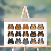 Sheltie, Shetland Sheepdog mix Acryl Bord (Neutraal)