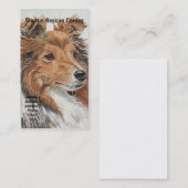 Sheltie Shetland Sheepdog Thme Visitekaartjes (Voorkant / Achterkant)