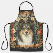 Sheltie Shetland Sheepdog Vintage Country Kitchen Schort (Voorkant)