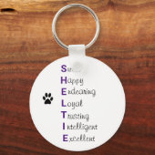 Sheltie Sleutelhanger (Voorkant)