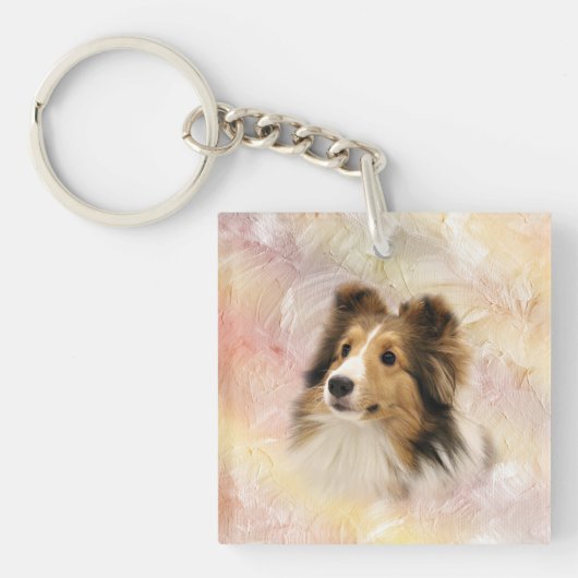 Sheltie Sleutelhanger (Voorkant)