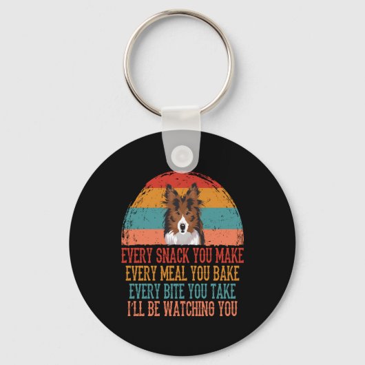 Sheltie Sleutelhanger (Voorkant)