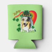 Sheltie St Patricks Day Blikjeskoeler (Achterkant)