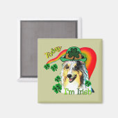 Sheltie St. Patricks Day Magneet (Voorkant / Achterkant)