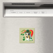 Sheltie St. Patricks Day Magneet (Insitu (Vaatwasser))