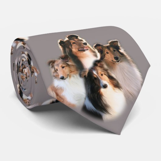 Sheltie Stropdas (Opgerold)