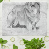 Sheltie Theedoek (Gevouwen)