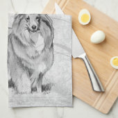 Sheltie Theedoek (Quarter Fold)