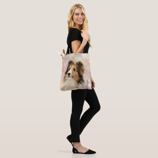Sheltie Tote Bag (Op model)