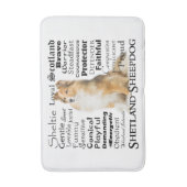 Sheltie Traits Bath Mat (Voorkant Verticaal)
