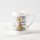 Sheltie Traits Bone China Mok (Rechts)