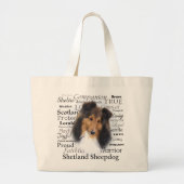 Sheltie Traits Canvas tas (Voorkant)