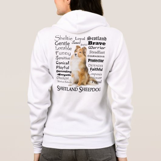 Sheltie Traits Hoodie (Achterkant)