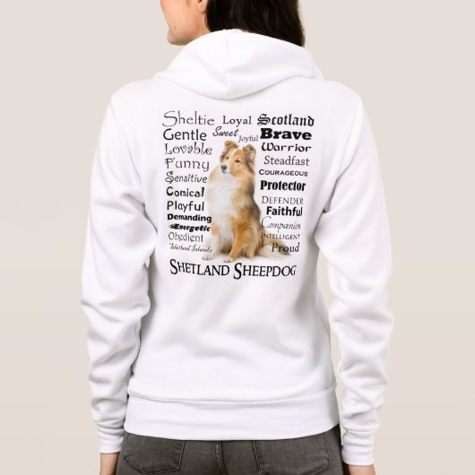 Sheltie Traits Hoodie (Achterkant)
