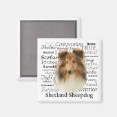 Sheltie Traits Magneet (Voorkant / Achterkant)