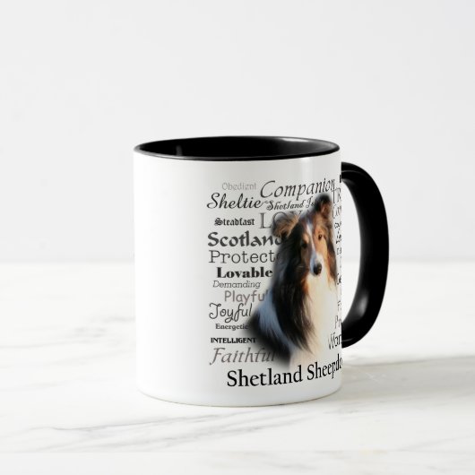 Sheltie Traits Mok (Voorkant rechts)