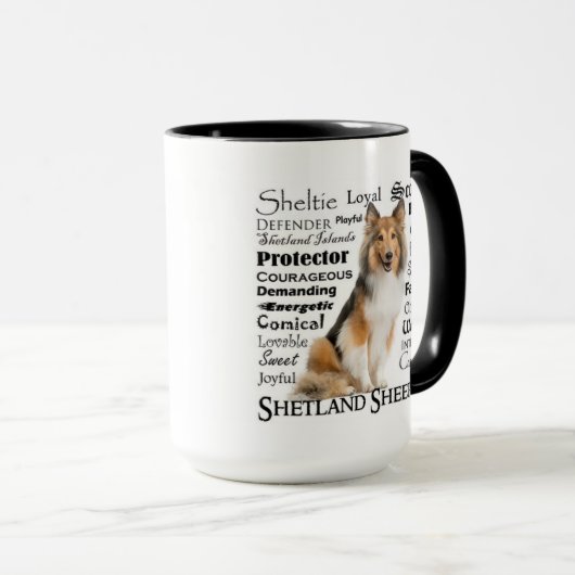Sheltie Traits Mok (Voorkant rechts)