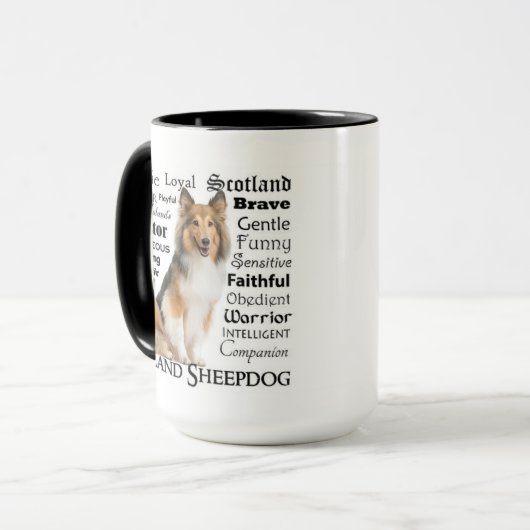 Sheltie Traits Mok (Voorkant links)