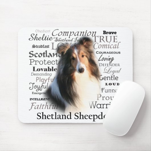 Sheltie Traits Mousepad Muismat (Met muis)