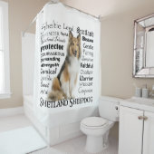 Sheltie Traits Shower Curtain Douchegordijn (In situ)