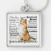Sheltie Traits Sleutelhanger (Voorkant)