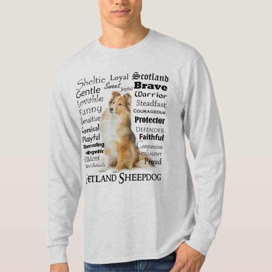 Sheltie Traits T-Shirt (Voorkant)