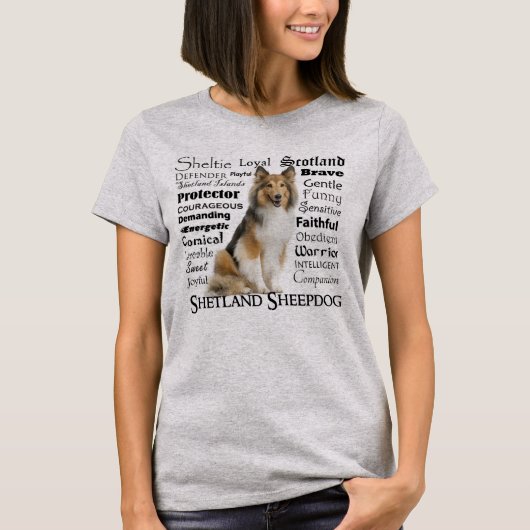 Sheltie Traits T-shirt (Voorkant)