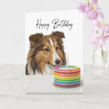 Sheltie Verjaardagstaart Inspecteur