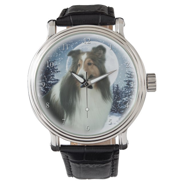 Sheltie Watch Horloge (Voorkant)