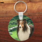 Shelties Lead Sleutelhanger (Voorkant)