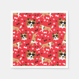 Shelties Shetland Sheepdog Collie Dog Pattern Servet