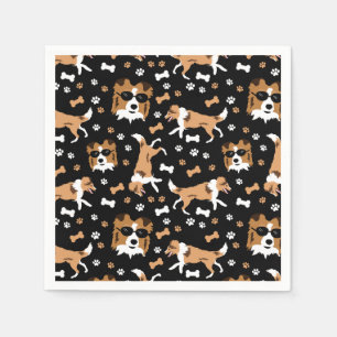 Shelties Shetland Sheepdog Collie Dog Pattern Servet
