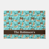 Shelties Shetland Sheepdog Dog Collie Persoonlijk Deurmat (Voorkant)