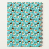 Shelties Shetland Sheepdog Pattern Aqua Planner (Achterkant)