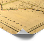 Shelton and Kensett's map of the State of Indiana Poster (Hoek)