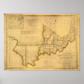 Shelton and Kensett's map of the State of Indiana Poster (Voorkant)