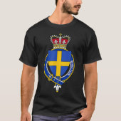 Shelton Coat of Arms Family Crest T-shirt (Voorkant)