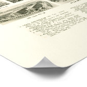 Shelton, CT Panorama Kaart - 1919 Poster (Hoek)