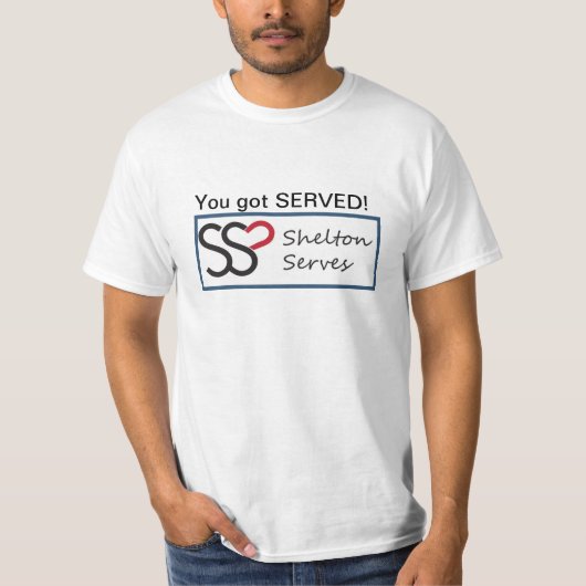 Shelton Serves t-shirt (Voorkant)