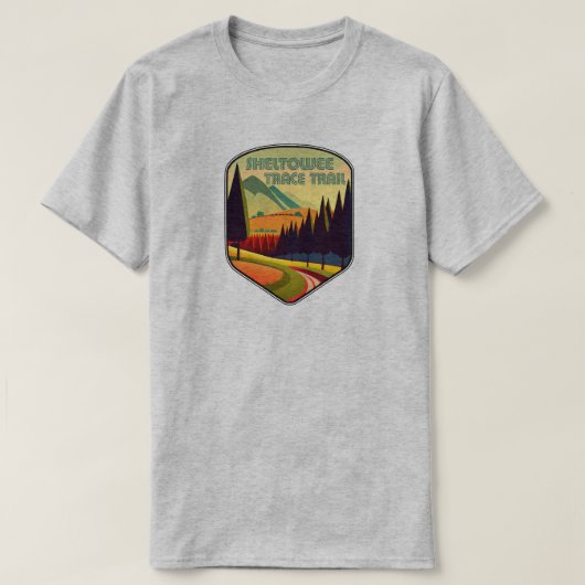 Sheltowee Trace Trail Kentucky Tennessee Kleuren T-shirt (Design voorkant)