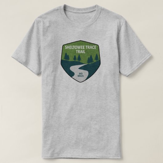 Sheltowee Trace Trail Kentucky Tennessee T-shirt (Design voorkant)