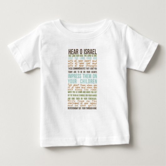 Shema baby tshirt (Voorkant)